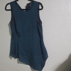 Worthington Sleeveless Blue Blouse